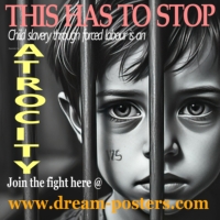 Child Labor is an ATROCITY - Trafficking Awareness Poster