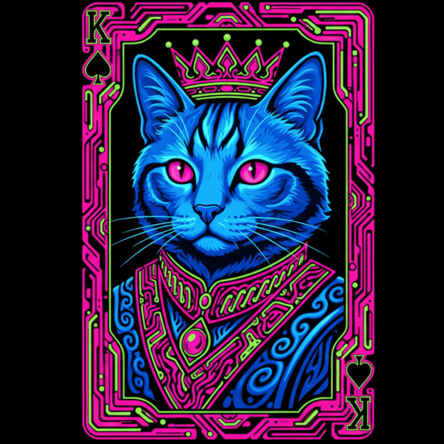 His Majesty King Mog The 1st King of Spades – Blacklight Poster