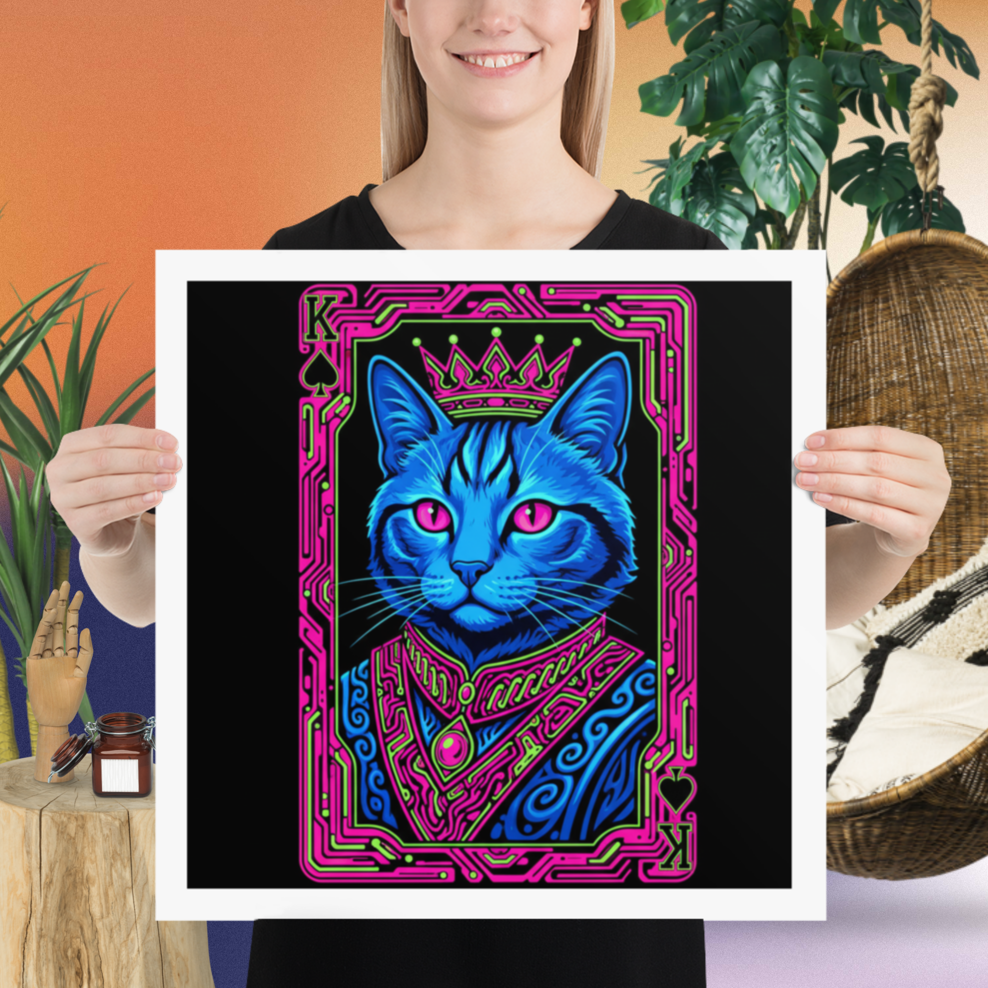 His Majesty King Mog The 1st King of Spades – Blacklight Poster