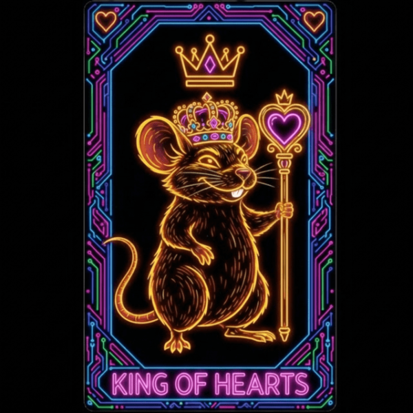 His Majesty the Rodent King – Blacklight Poster